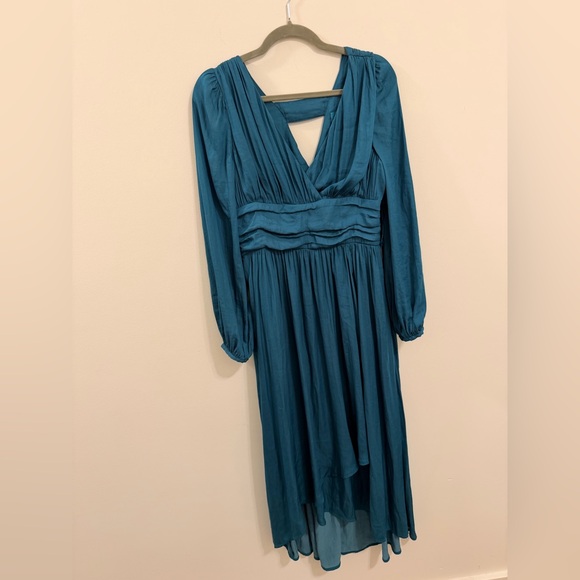 Anthropologie Teal Midi Dress - Picture 4 of 7